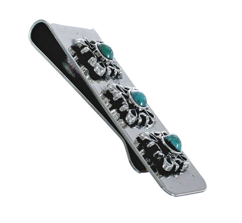 Navajo Turquoise Genuine Sterling Silver Money Clip JX127035